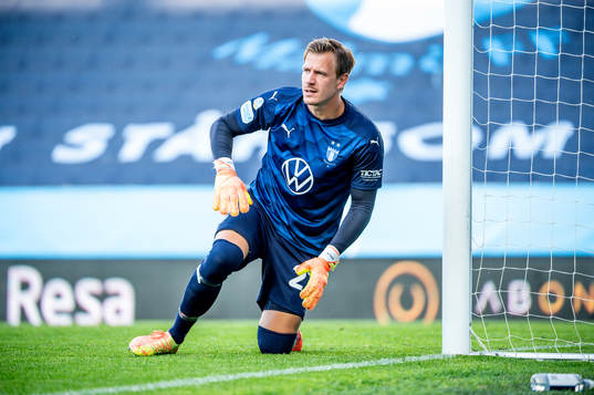 Malmö FFs målvakt Johan Dahlin