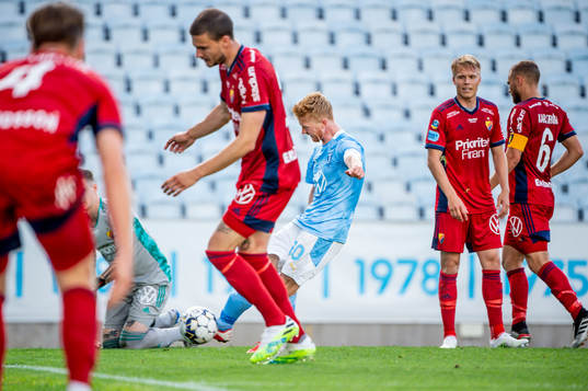 Malmö FFs Anders Christiansen gör 1-0