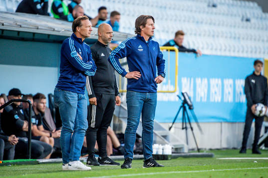 Djurgårdens tränare Kim Bergstrand och tränare Thomas
