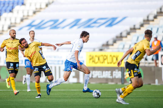 IFK Norrköpings Simon Thern och Elfsborgs Frederik Holst