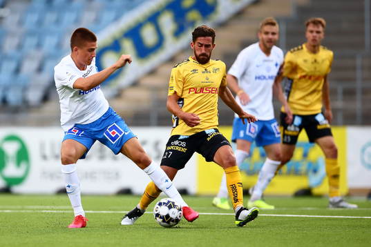 IFK Norrköpings Carl Björk och Elfsborgs Frederik Holst