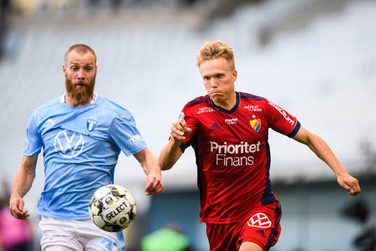Malmö FFs Jo Inge Berget och Djurgårdens Jonathan