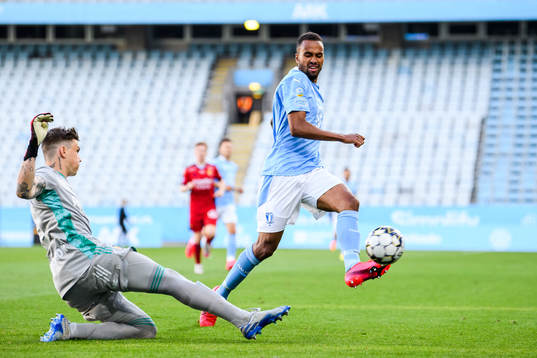 Djurgårdens målvakt Per Kristian Bråtveit och Malmö FFs
