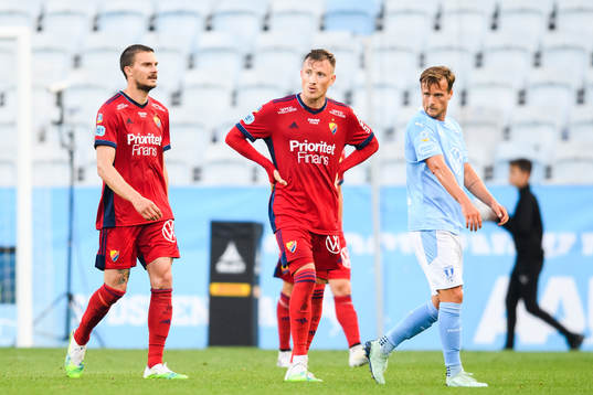 Djurgårdens Erik Berg och Fredrik Ulvestad deppar
