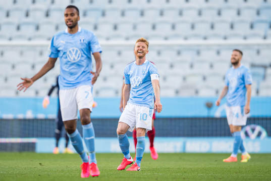 Malmö FFs Anders Christiansen reagerar
