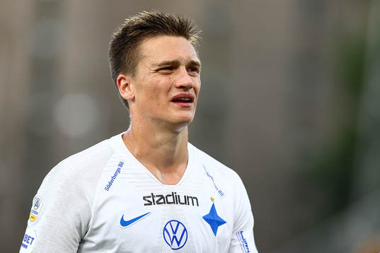 IFK Norrköpings Rasmus Stensbæk Lauritsen deppar