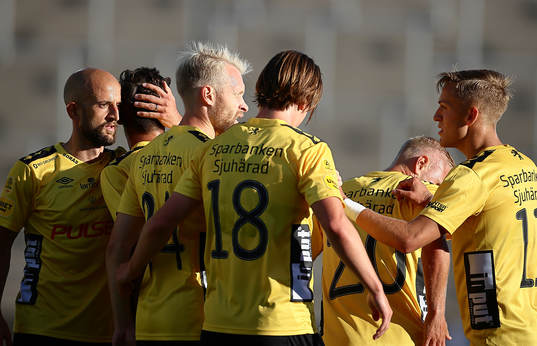 Elfsborgs spelare jublar