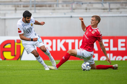 Kalmars Svante Ingelsson och Östersunds Rewan Amin