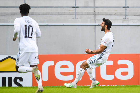 Östersunds Rewan Amin jublar