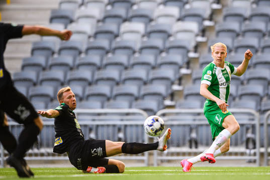 Varbergs Jesper Modig och Hammarbys Gustav Ludwigson