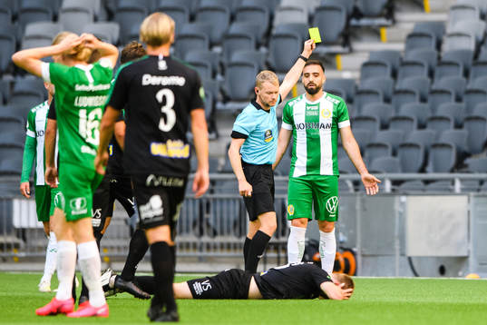 Hammarbys Abdul Khalili tilldelas en varning