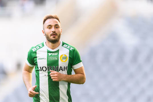 under fotbollsmatchen i Allsvenskan mellan Hammarby och