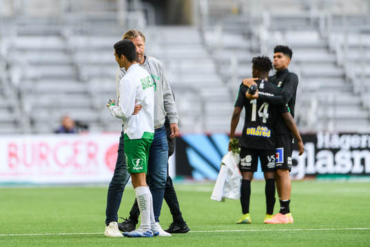 Hammarbys sportchef Jesper Jansson och Aimar Sher
