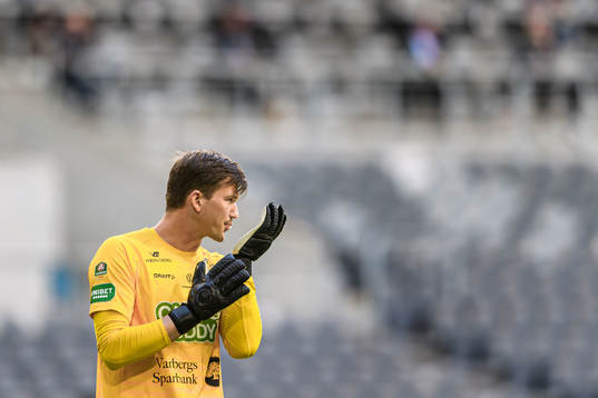 Varbergs målvakt August Strömberg