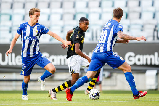 IFK Göteborgs August Erlingmark och Mattias Bjärsmyr