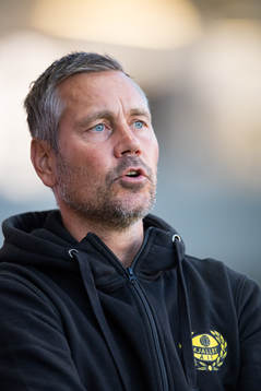 Mjällbys tränare Marcus Lantz