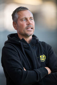 Mjällbys tränare Marcus Lantz