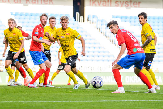 Helsingborgs Rasmus Jönsson och Armin Gigovic