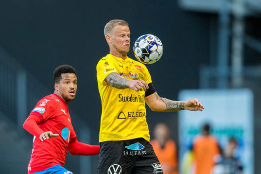 Helsingborgs Martin Olsson och Mjällbys David Löfquist