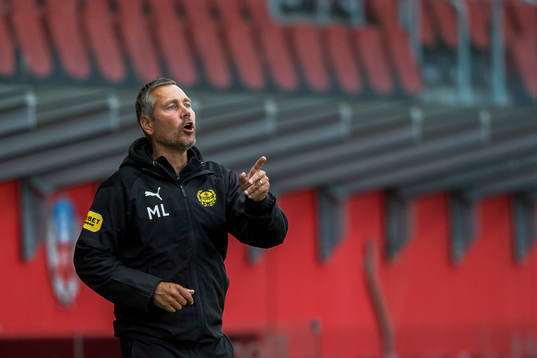 Mjällbys tränare Marcus Lantz
