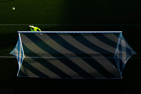 Goalkeeper Ali Nadhoim Ahamada of Brann makes a save