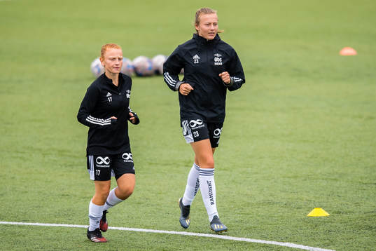 Laura Gashi and Sara Kanutte Sørensen Fornes of Rosenborg