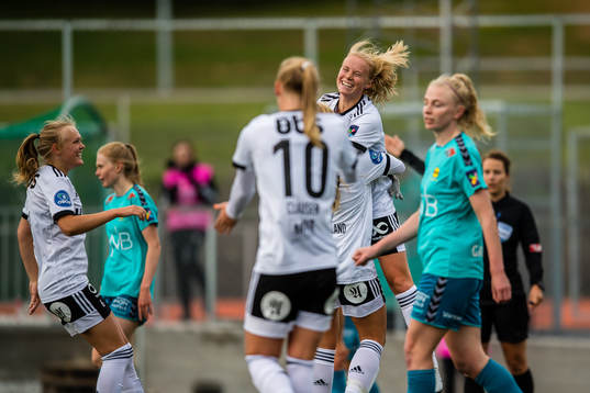 Julie Blakstad of Rosenborg celebrates
