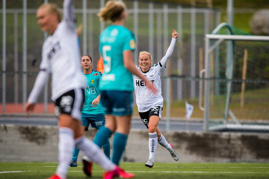 Julie Blakstad of Rosenborg celebrates