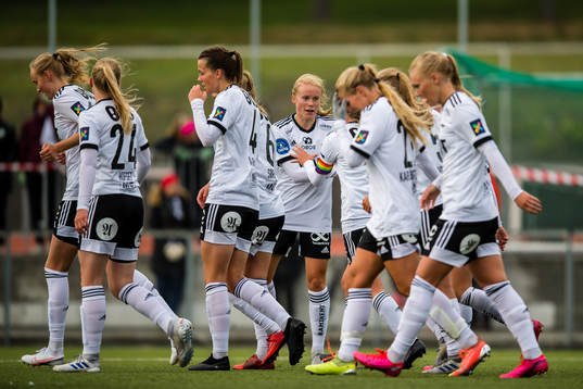 Julie Blakstad of Rosenborg celebrates