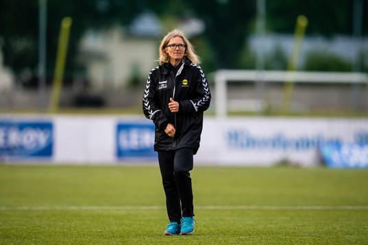 Hege Riise, head coach of LSK Kvinner, 