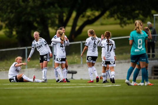 Julie Blakstad of Rosenborg celebrates