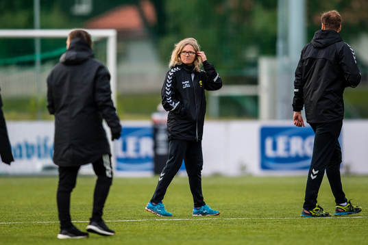 Hege Riise, head coach of LSK Kvinner, 