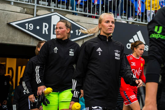 Kristine Nøstmo and Mali Lilleås Næss of Rosenborg