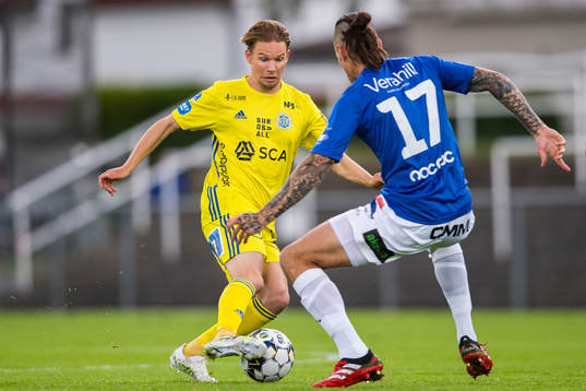 Sundsvalls Johan Blomberg och Trelleborgs Isak Jönsson
