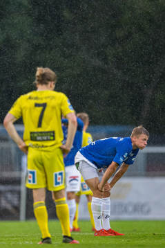 Trelleborgs Niklas Vesterlund deppar