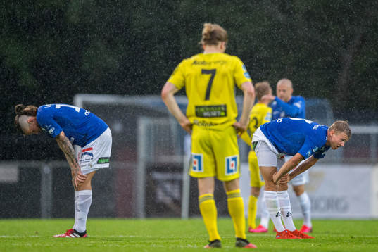 Trelleborgs Isak Jönsson och Niklas Vesterlund deppar