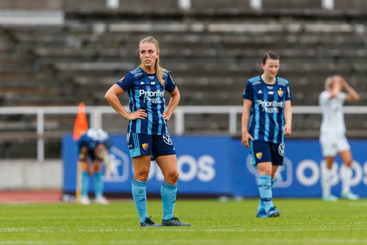 Djurgårdens Gudrun Arnadottir deppar