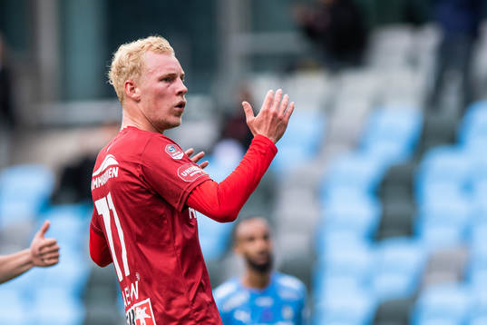 Örgrytes Adam Bergmark Wibergunder fotbollsmatchen i