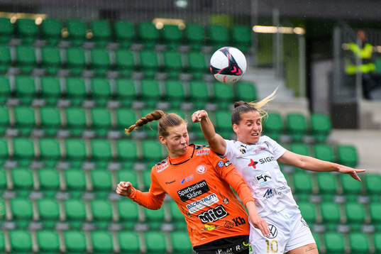 Kristianstads Amanda Edgren och Rosengårds Jelena Cankovic