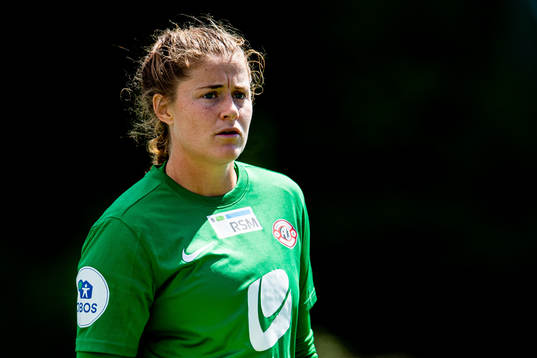 Goalkeeper Teagan Micah of Arna-Bjørnar