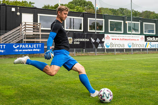 Landskronas målvakt Philip Mårtensson