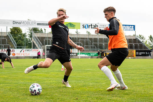 Landskronas Robin Hofsö och Hampus Ferhm