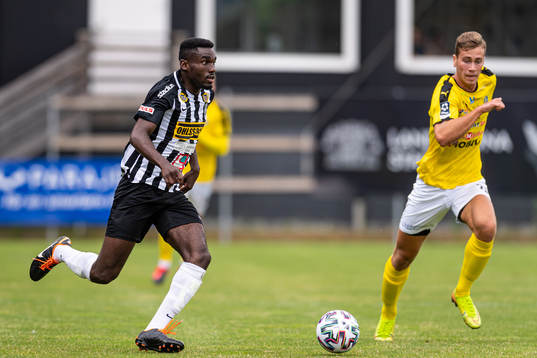 Landskronas Patrick Nwadike och Lunds Jakob Ottosson