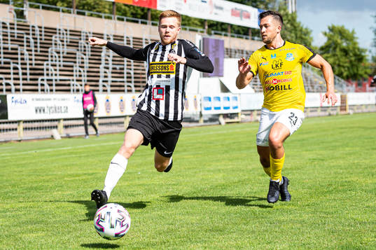 Landskronas Dennis Olofsson och Lunds Gustav Hillstedt