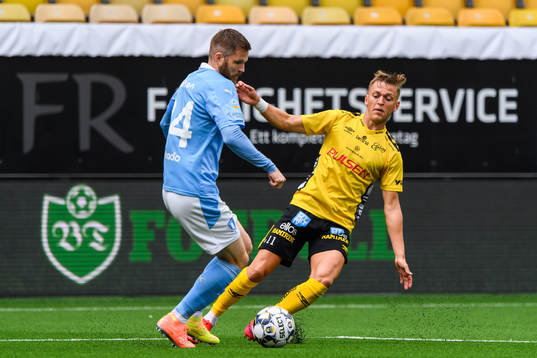 Malmö FFs Lasse Nielsen och Elfsborgs Jesper Karlsson