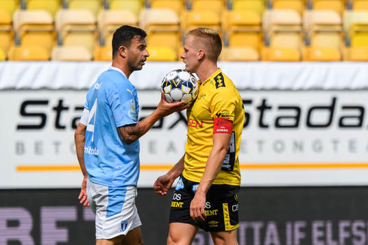 Malmö FFs Behrang Safari och Elfsborgs Per Frick