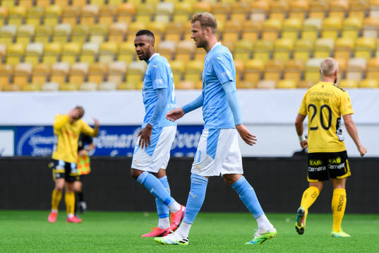 Malmö FFs Isaac Kiese Thelin och Ola Toivonen