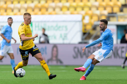 Malmö FFs Magnus Wolff Eikrem och Elfsborgs Per Frick