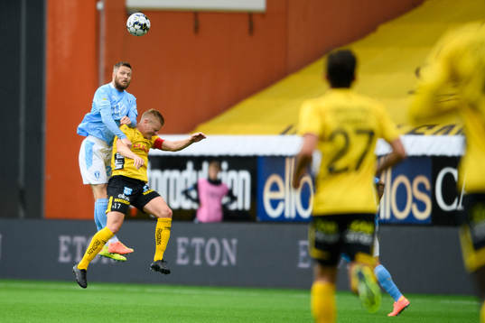 Malmö FFs Lasse Nielsen och Elfsborgs Per Frick