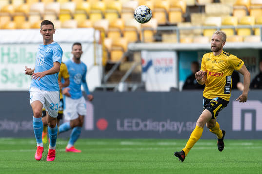 Malmö FFs Marcus Antonsson och Elfsborgs Johan Larsson